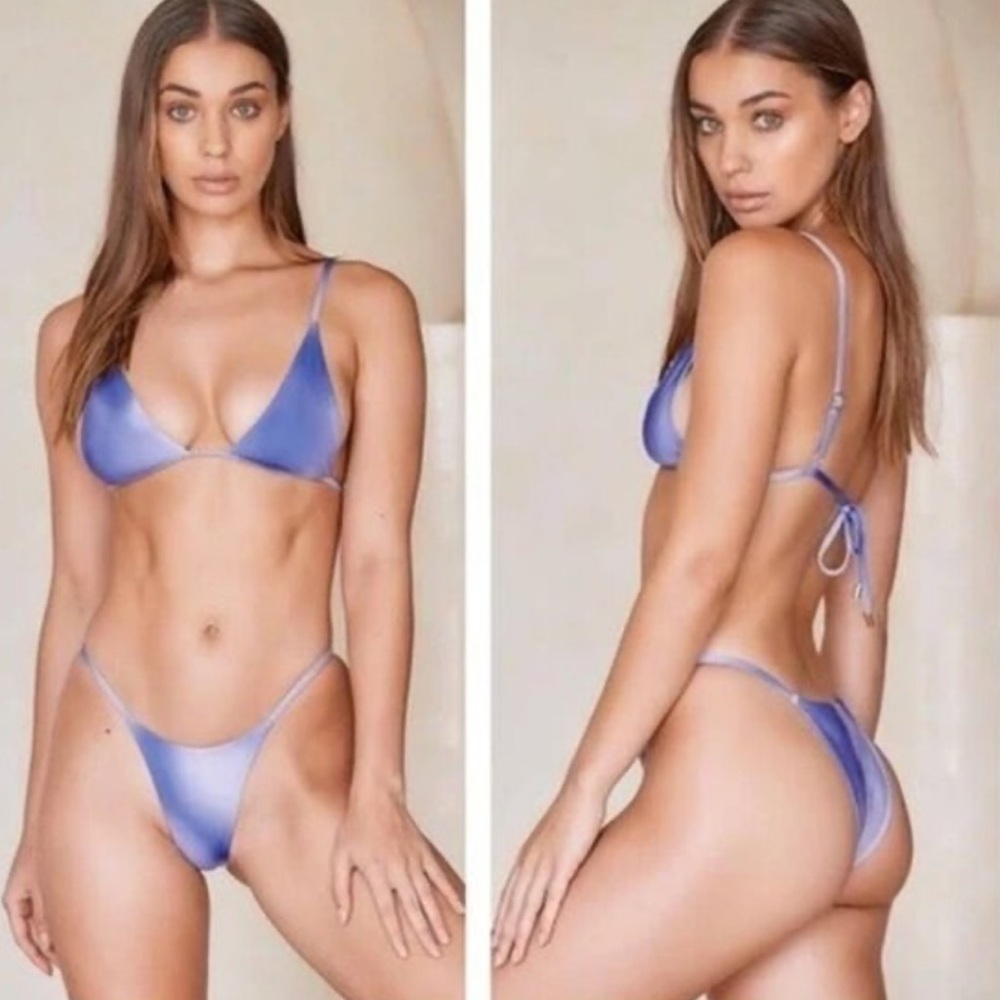Monday Swimwear Limited Edition Cloud Print Barbados Bikini bottoms size small
